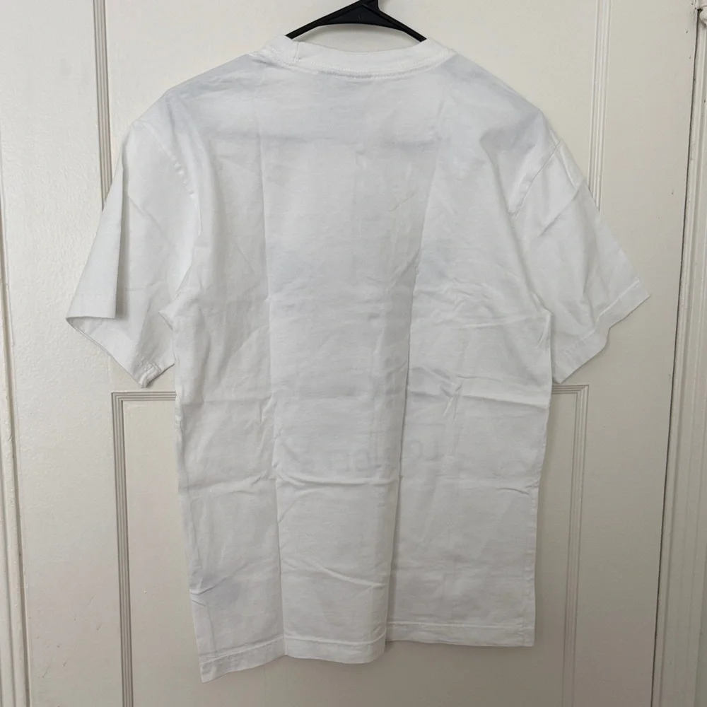 Adidas Originals White Tee with Black Trefoil Logo - Picture 2 of 4